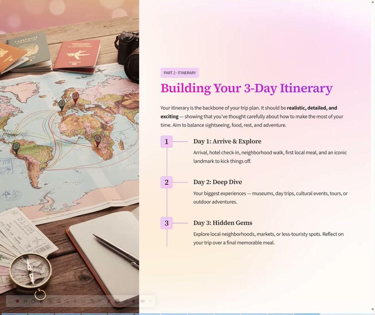 Graduation Getaway-Itinerary