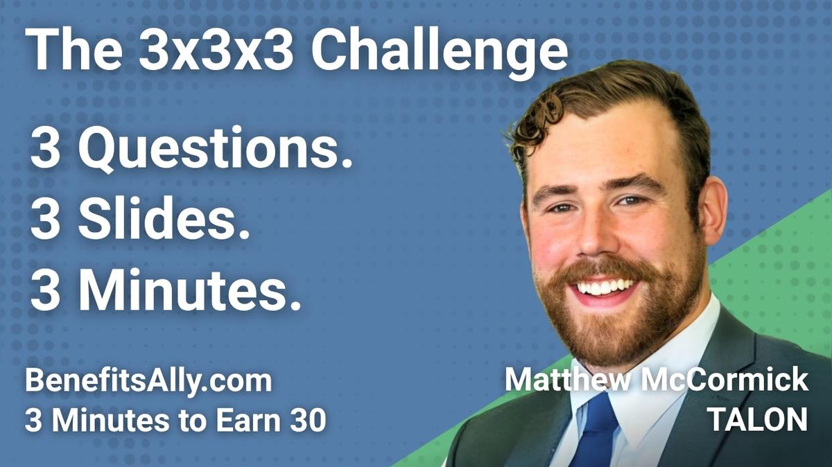 TALON - 3x3x3 Challenge with Matthew McCormick