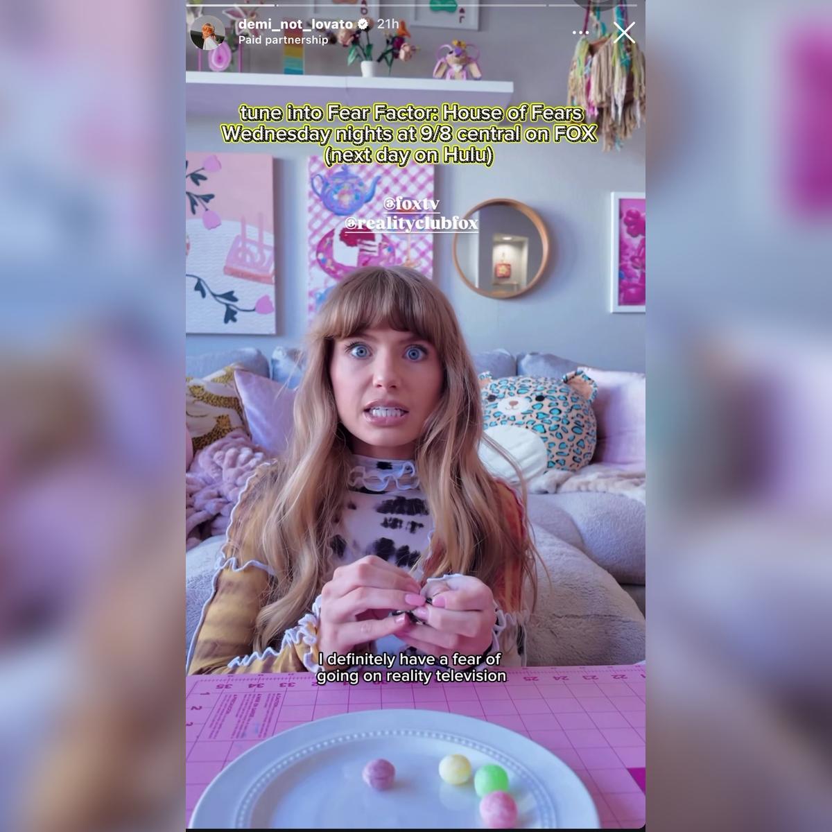 Demi - Fear Factor - IG Story