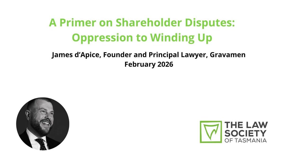 A Primer on Shareholder Disputes: Oppression to Winding Up