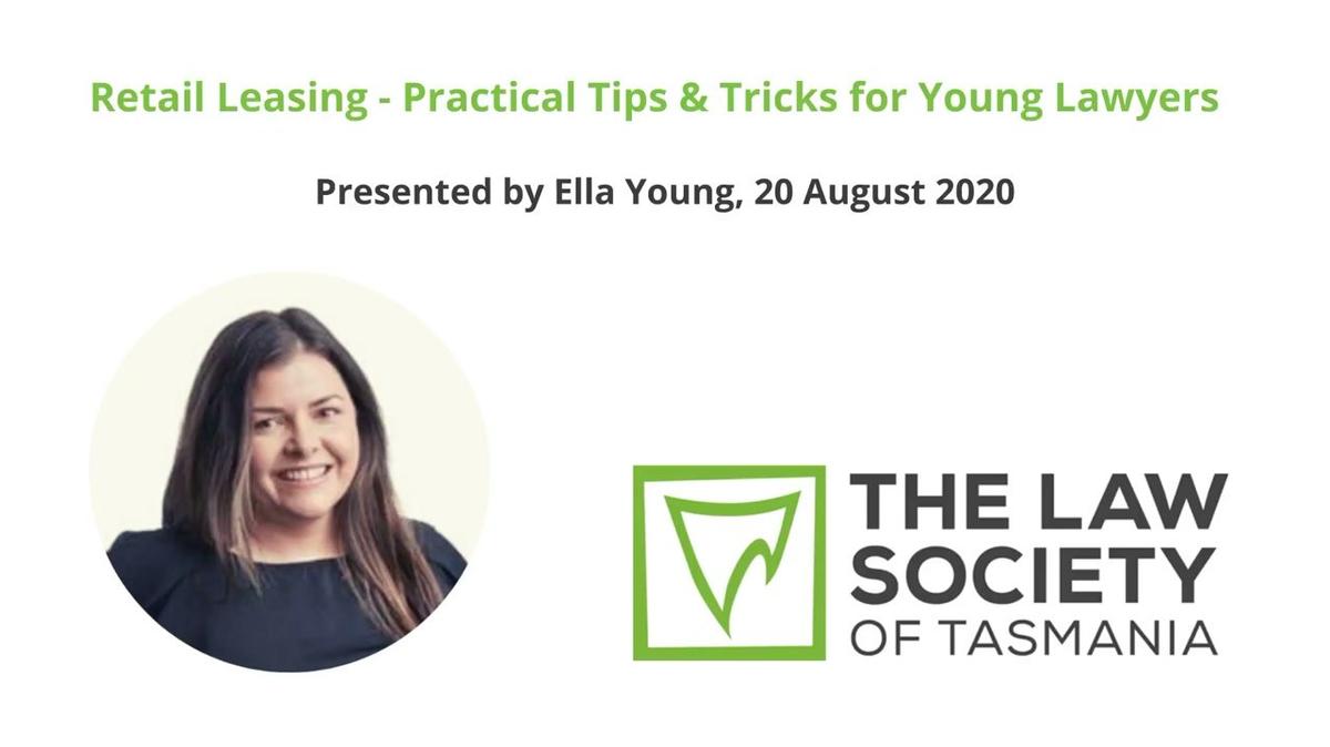 NYL - Retail Leasing - Practical Tips &amp; Trick for Young Lawyers