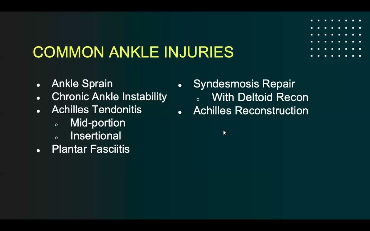 Foot &amp; Ankle Rehab