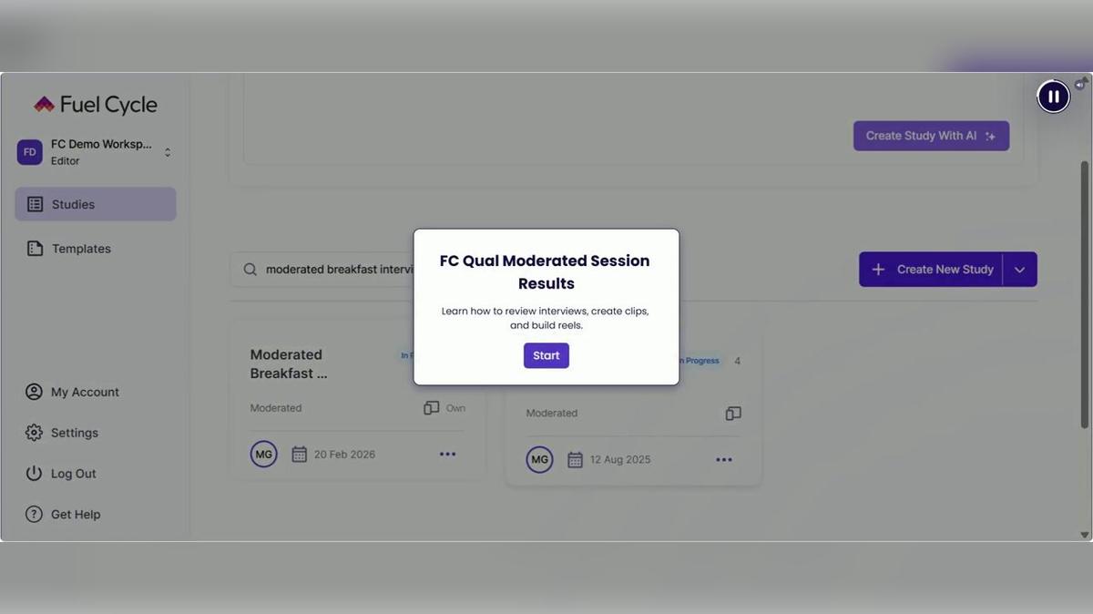FC Qual Moderated Session Results