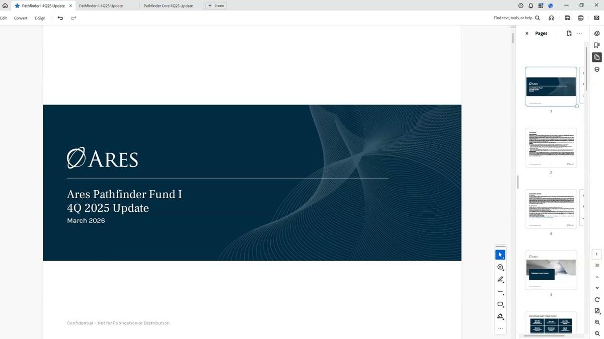 Ares Pathfinder Fund | 4Q 2025 Update Call