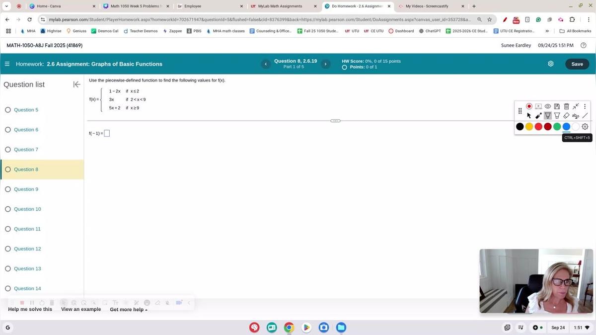 Math 1050 2.6 #8