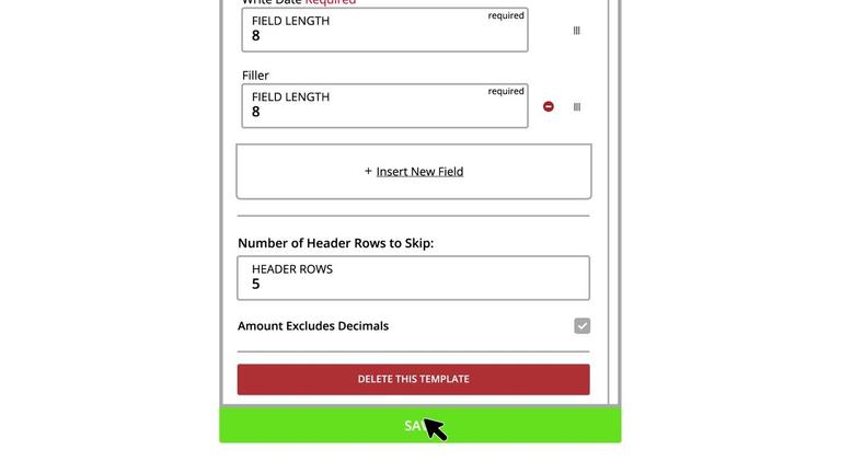 Edit &amp; Delete Upload Templates
