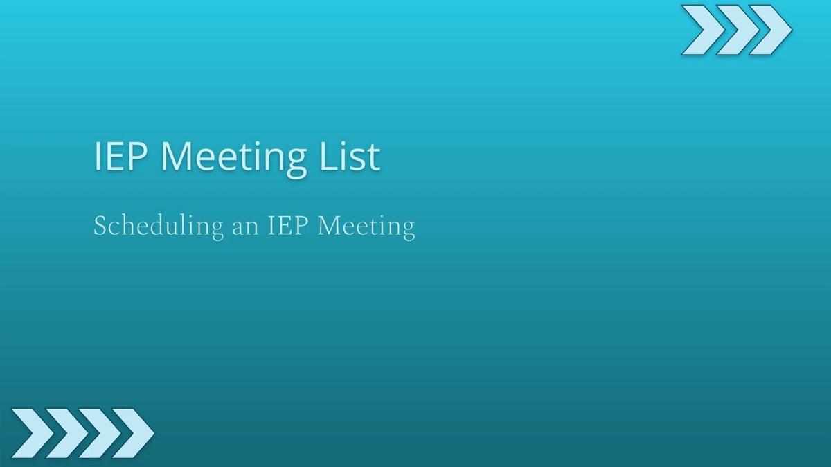 Monday.com: IEP Meeting List