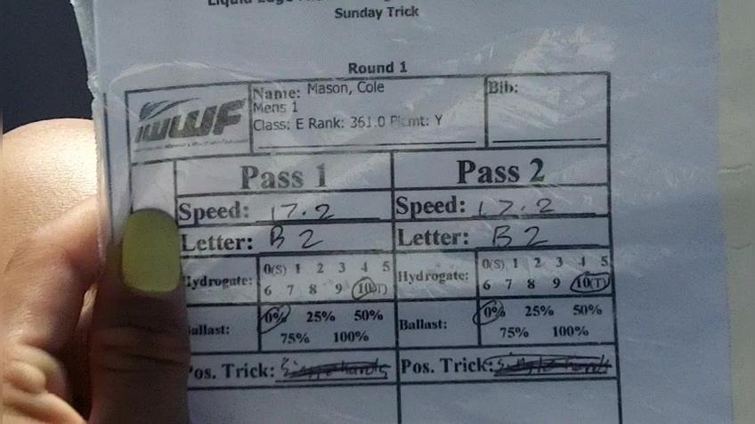Cole Mason M1 Round 1 Pass 1