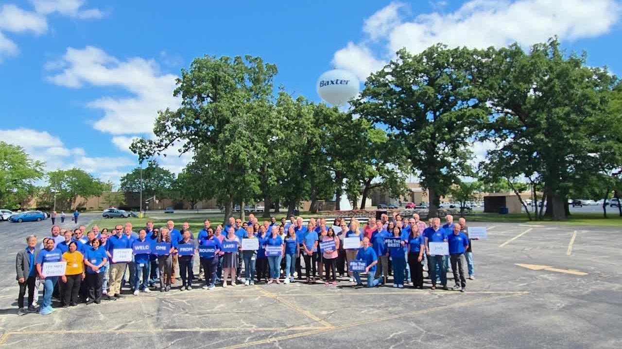 Please begin by saying, &quot;Welcome to Baxter, Andrew, from [include your site name] team.&quot;