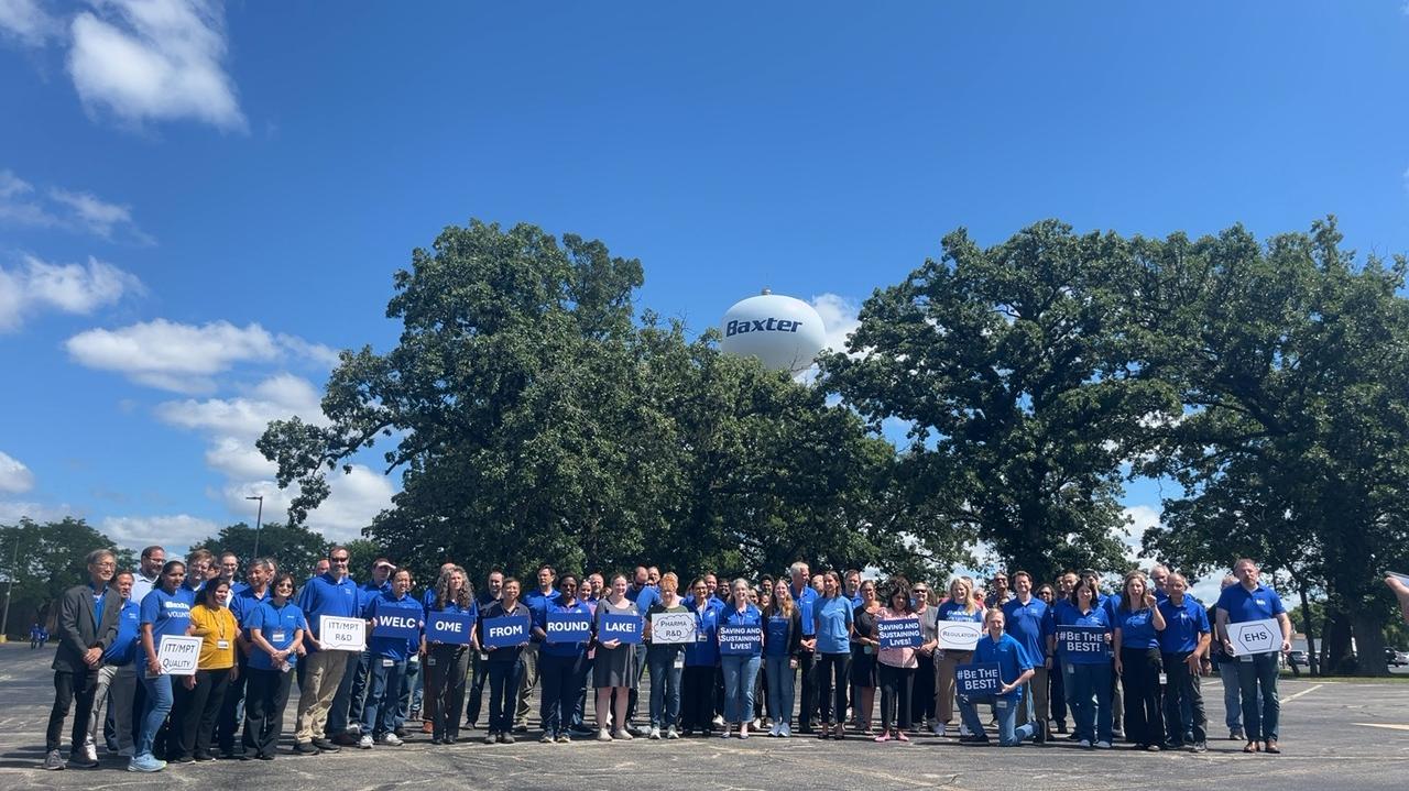 Please begin by saying, &quot;Welcome to Baxter, Andrew, from [include your site name] team.&quot;