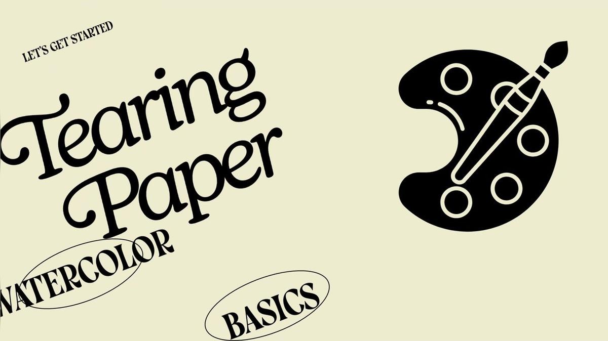 Tearing Watercolor Paper