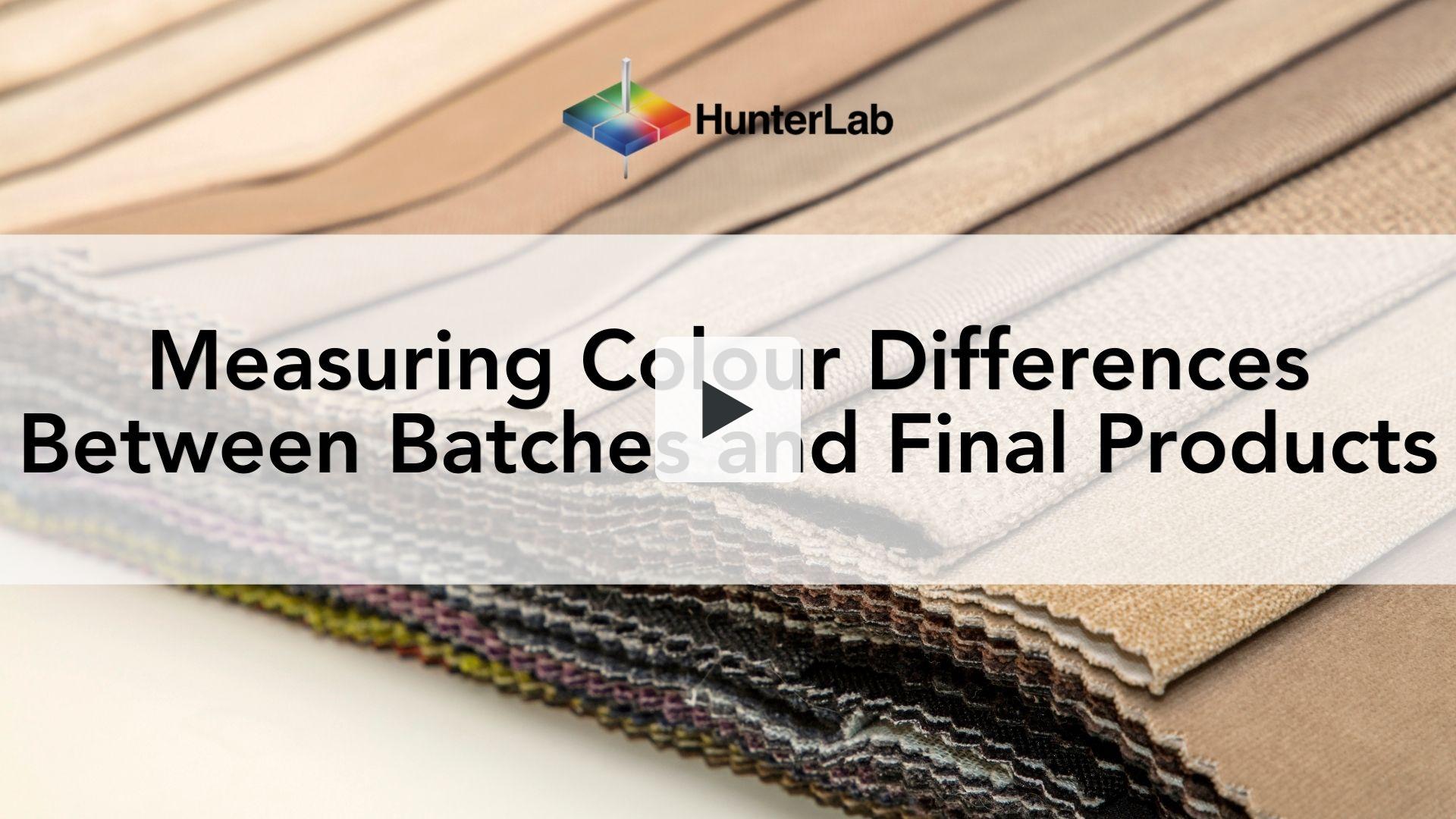 Textile colour measurement: Measuring Colour Differences Between ...