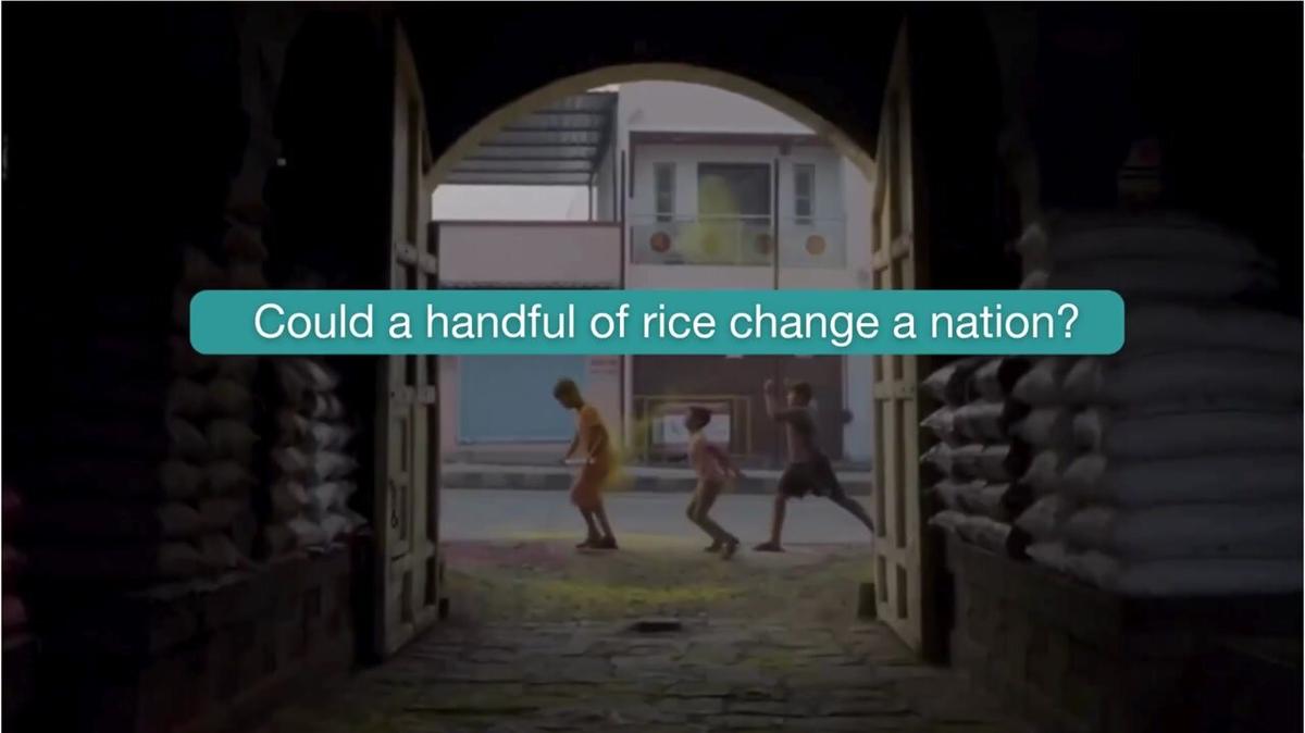1 Min Video - a Handful of Rice