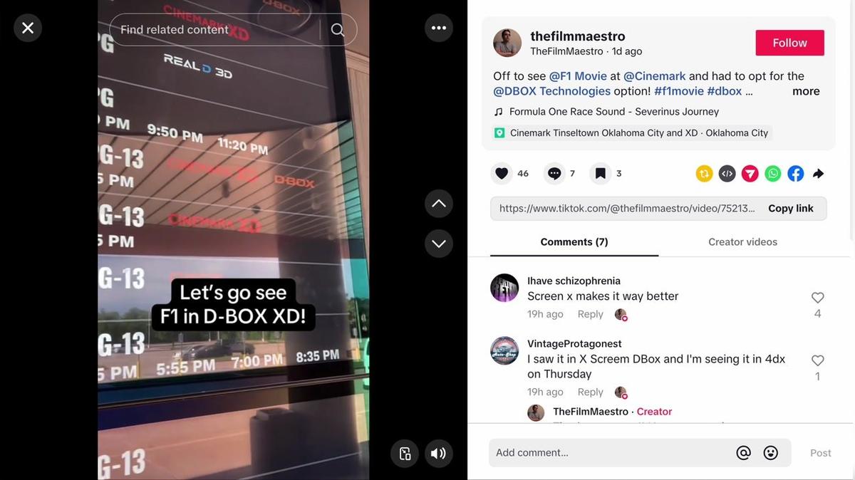 Expensify Cinemark thefilmmaestro TikTok