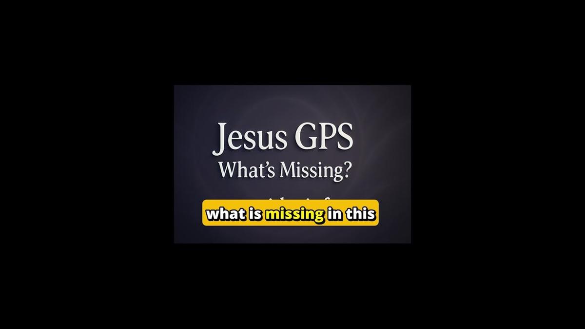 Gps Jesus Missing