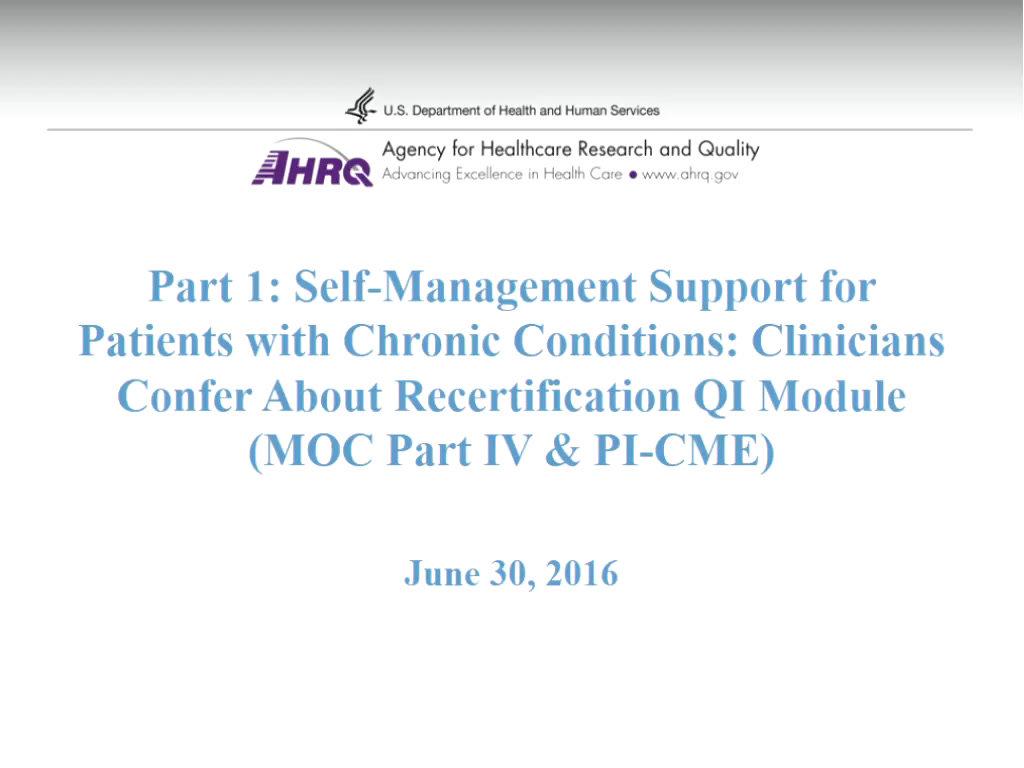 Part 3: Clinicians Confer on the results of Health Assessments MOC IV and CME (for PAs)