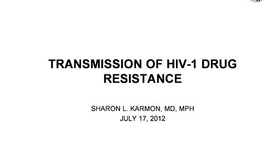 Transmission of HIV-1 Drug Resistance