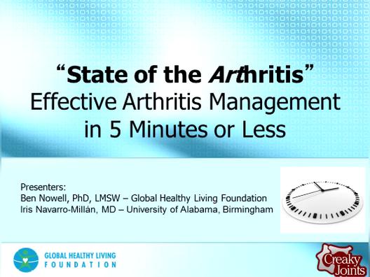 State of the Arthritis:  Effective Arthritis Management in 5 Minutes or Less