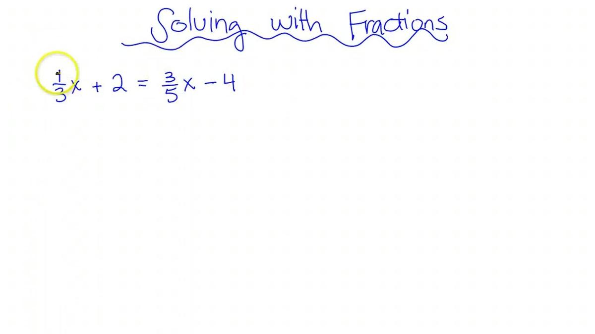 SMI Solving with Fractions