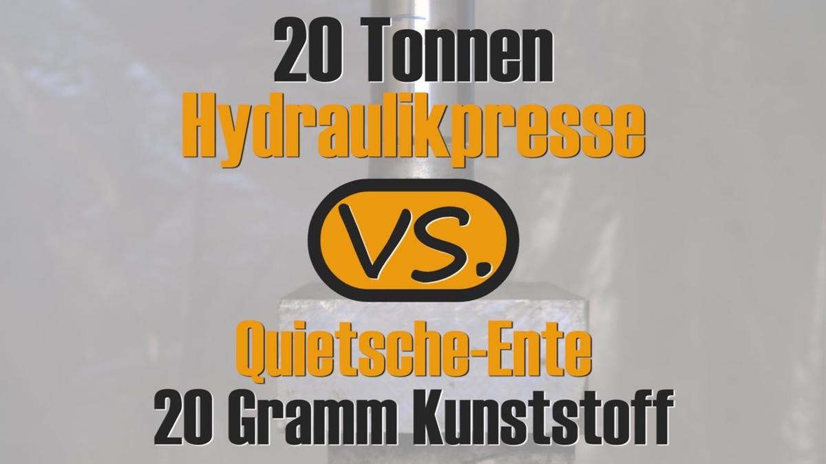 Hydraulikpresse vs. Quietscheente