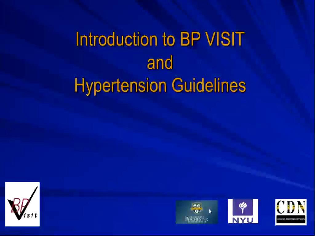 Introduction to BP Visit and Hypertension Guidelines (2)