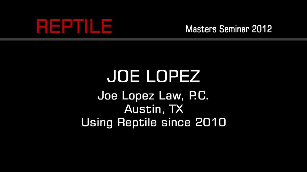 2012 Masters Seminar 03 Joe Lopez.mp4