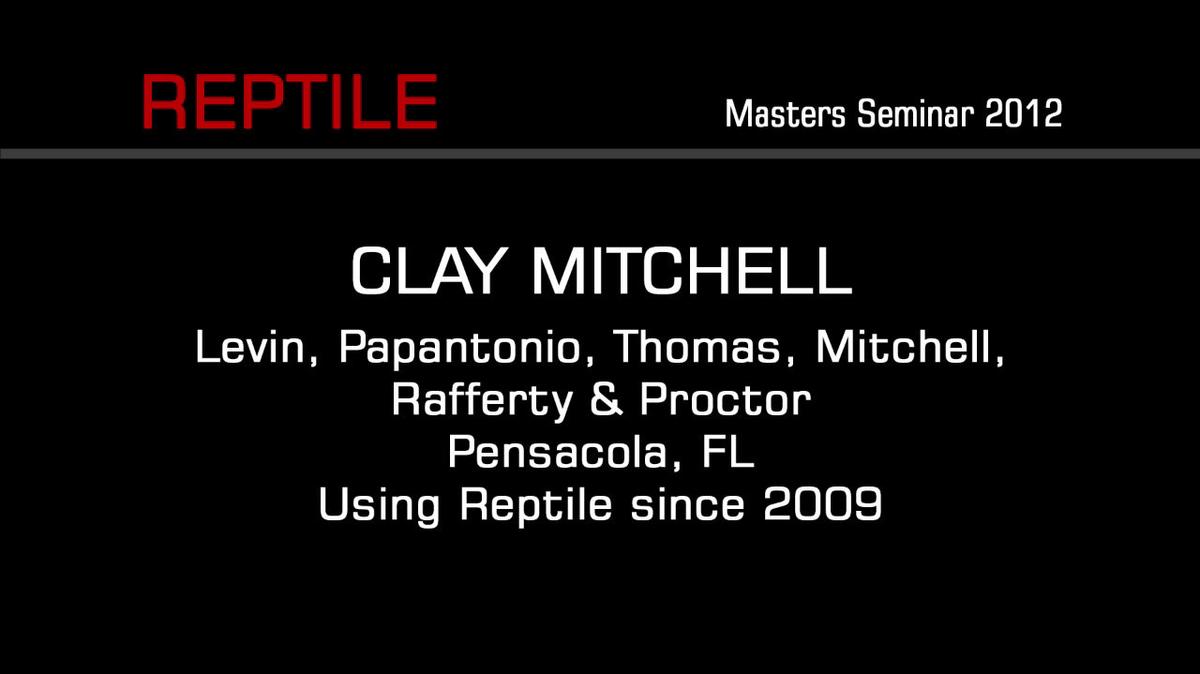 2012 Masters Seminar 17 Clay Mitchell.mp4