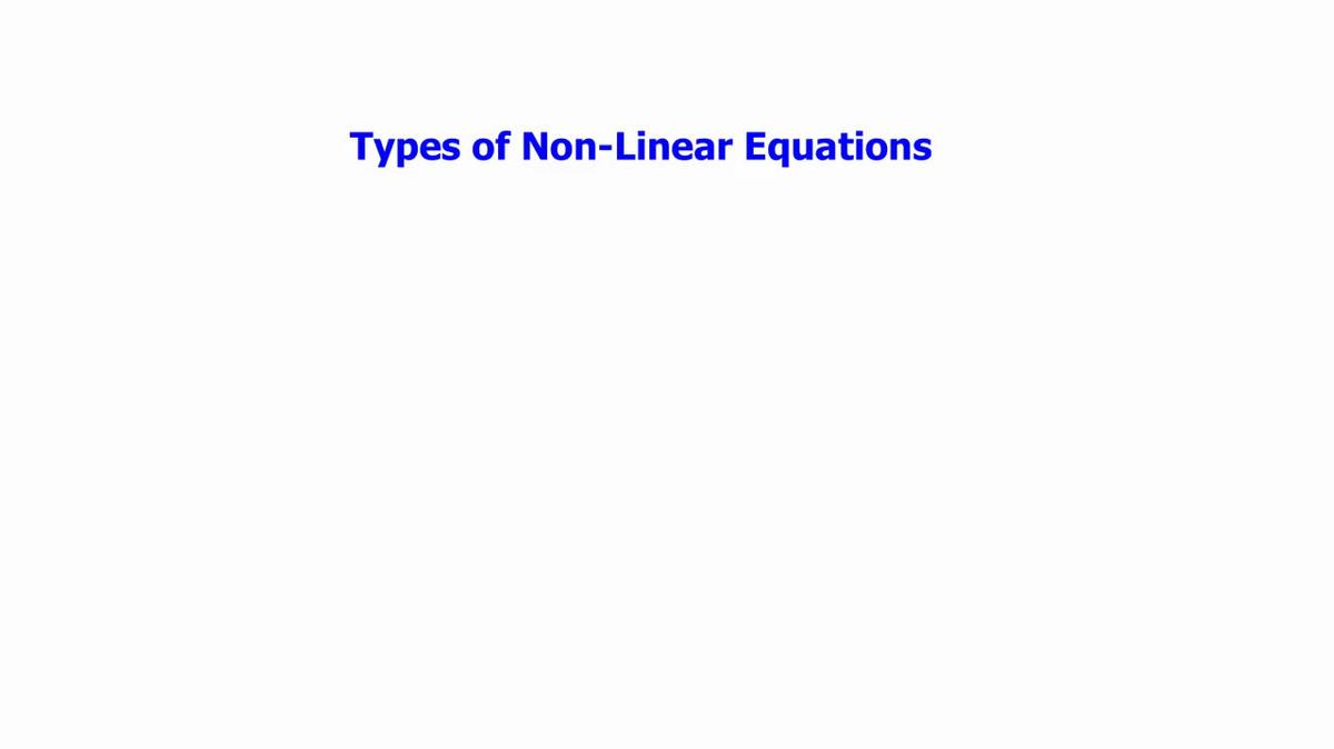 Linear & Nonlinear Equation Characteristics.mp4