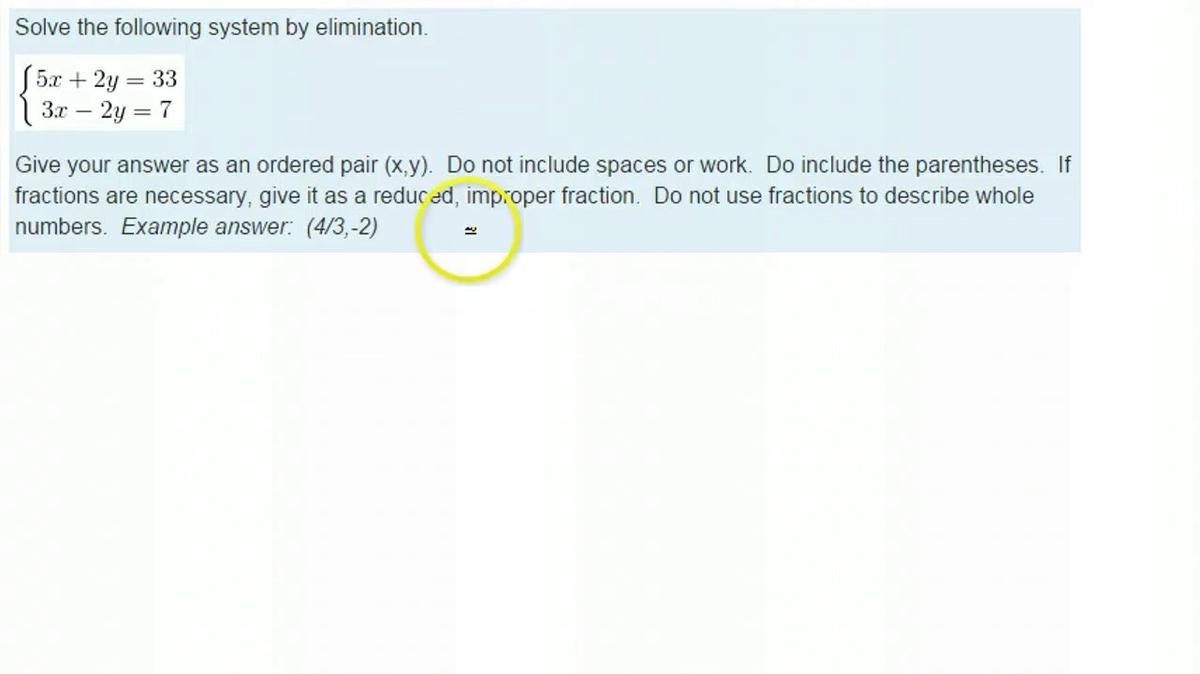 SMI Unit 2 Review Solve by Elimination.mp4