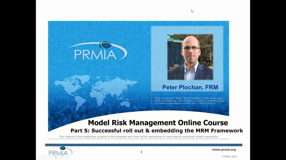 MRM-Session 5 - Roll out and Embed MRM Framework