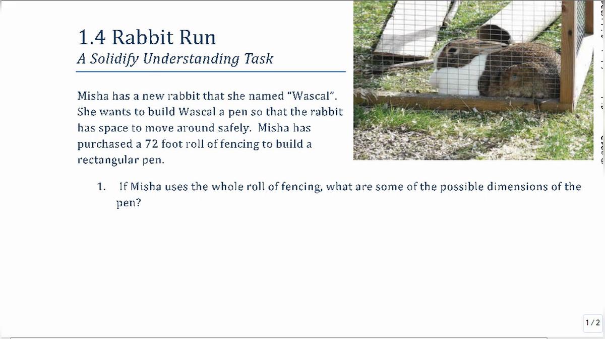 Unit 1 Lesson 4 - Comparing Linear and Quadratic Functions Using Area and Perimeter.mp4
