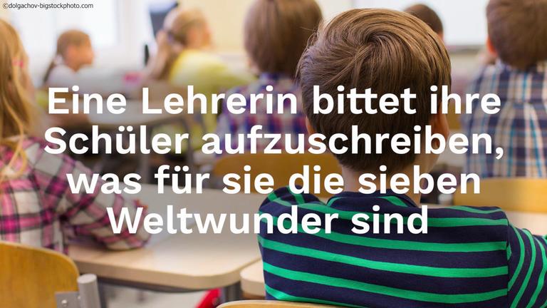 Die Antwort dieser Schülerin bringt die ganze Klasse zum Schweigen