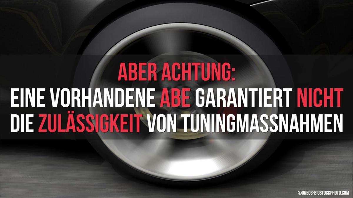 Tuning-Felgen - Eintragung beim Tüv
