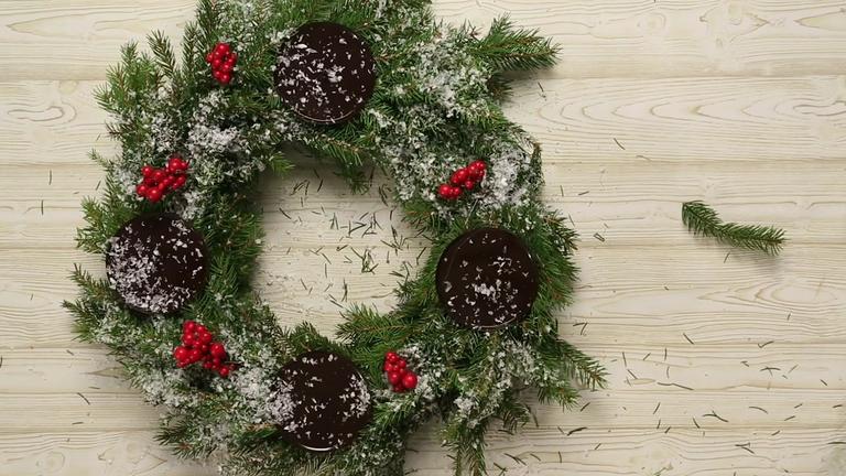 Adventskranz selber machen