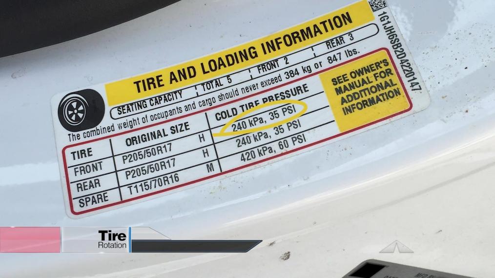 Tire Rotation and Tire Inflation