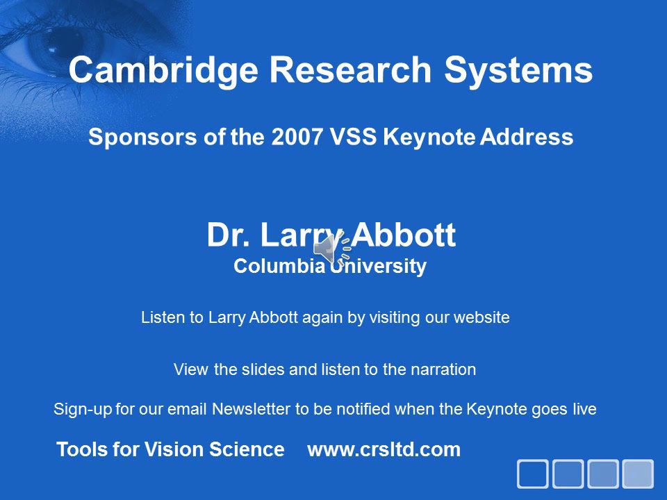 Larry Abbott &quot;The Interaction of Evoked and Spontaneous Activity in Visual Processing&quot;