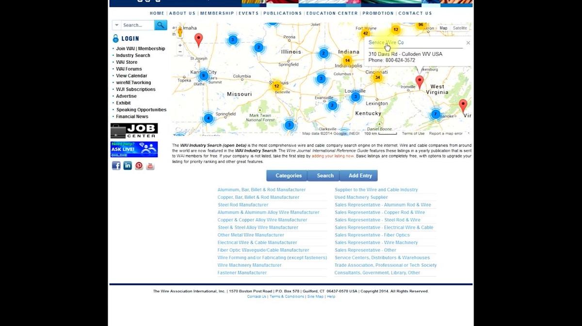 WAI Industry Search