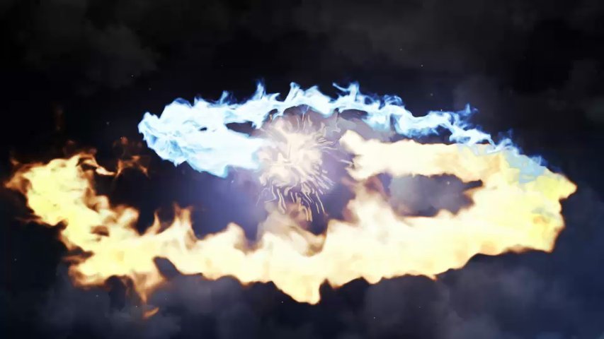 Make you fire dragon or phoenix logo reveal in full HD