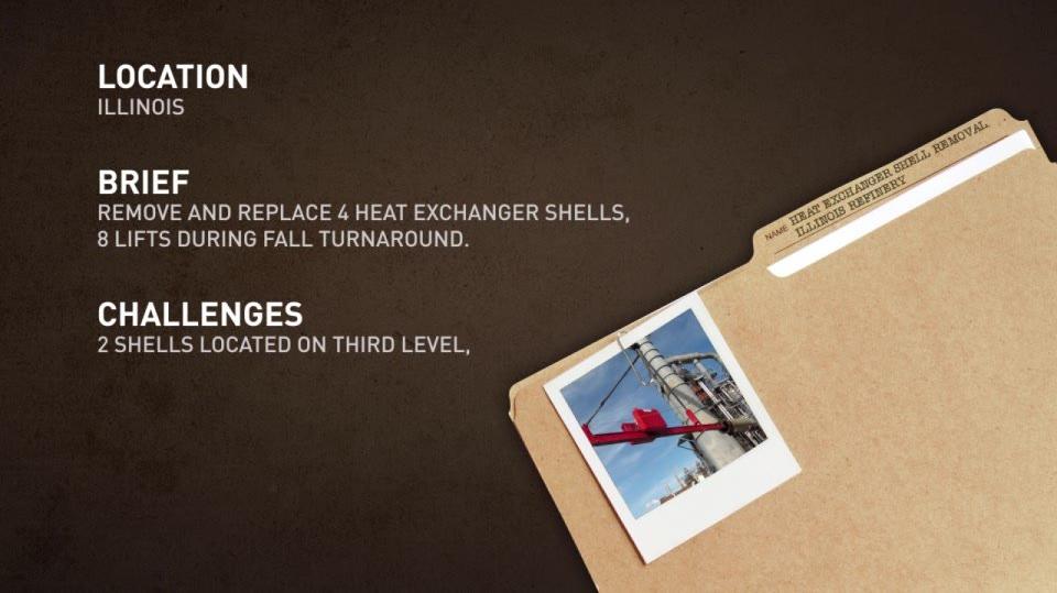 Remove/Replace Heat Exchanger Shells in Petroleum Refinery
