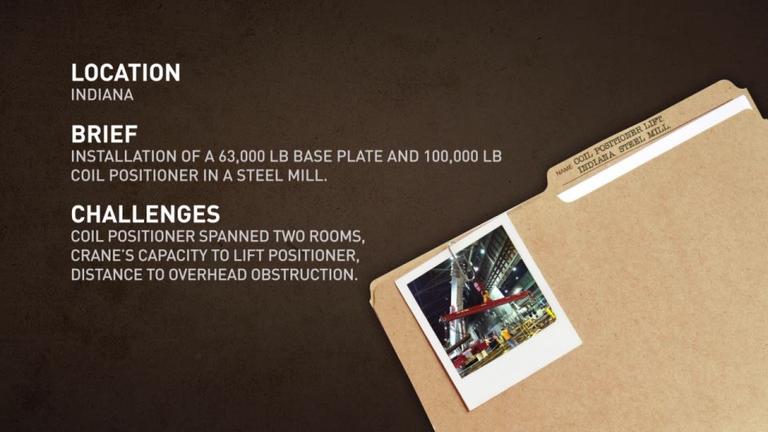 Steel Mill Installation of Base Plate &amp; Steel Coil Postioner
