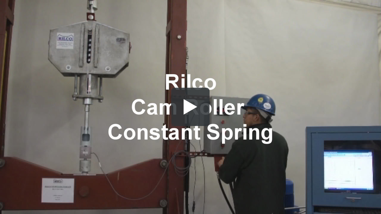 Load Testing a Cam Roller Constant Rilco Manufacturing Pipe Support