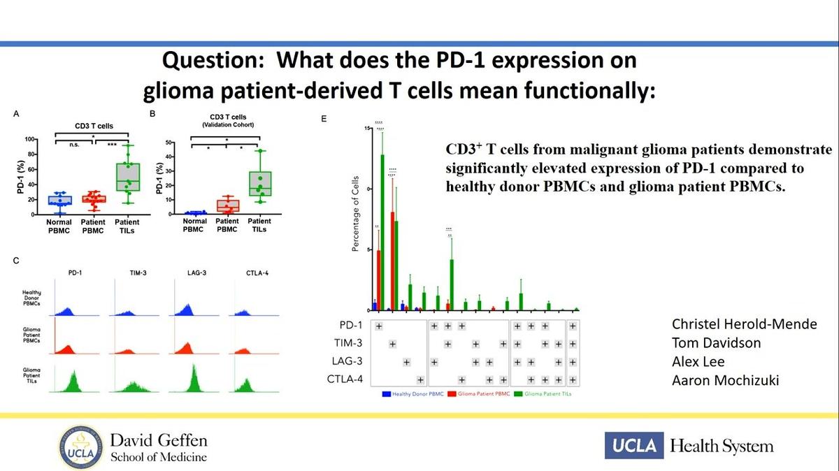 Effects of systemic PD1 blockade therapy on the GBM tumor microenvironment, Robert Prins
