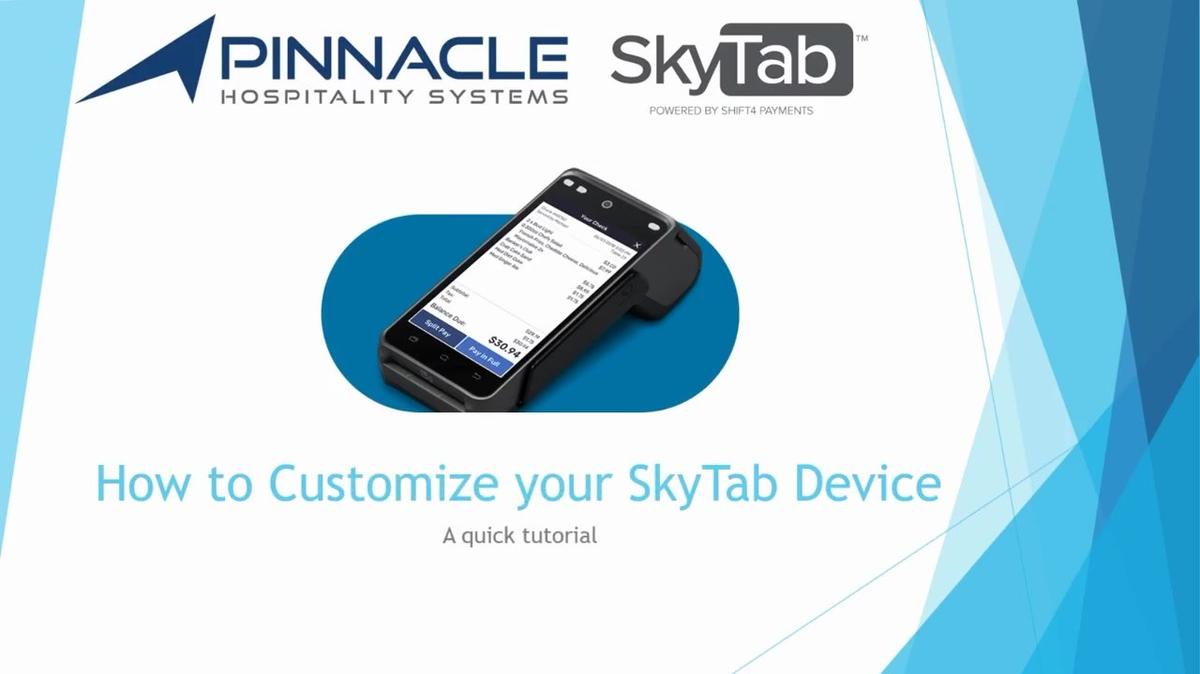 How to Customize your SkyTab Device