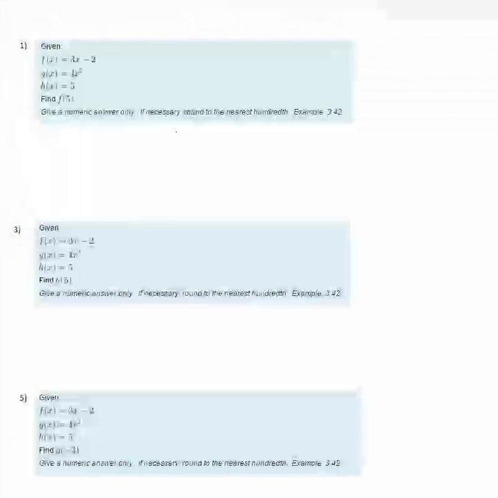 Evaluating Functions Homework Help Video.mp4