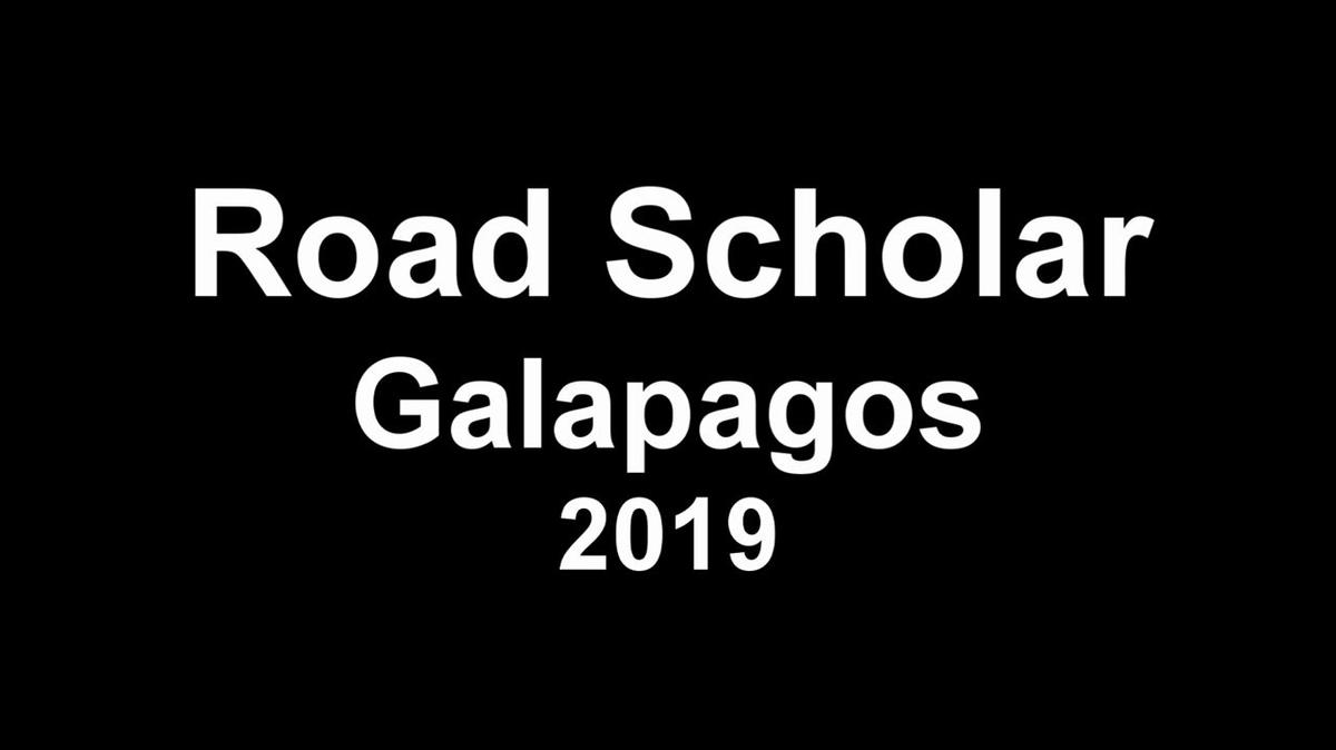 Road Scholar isabela Floreana Santa cruz.wmv