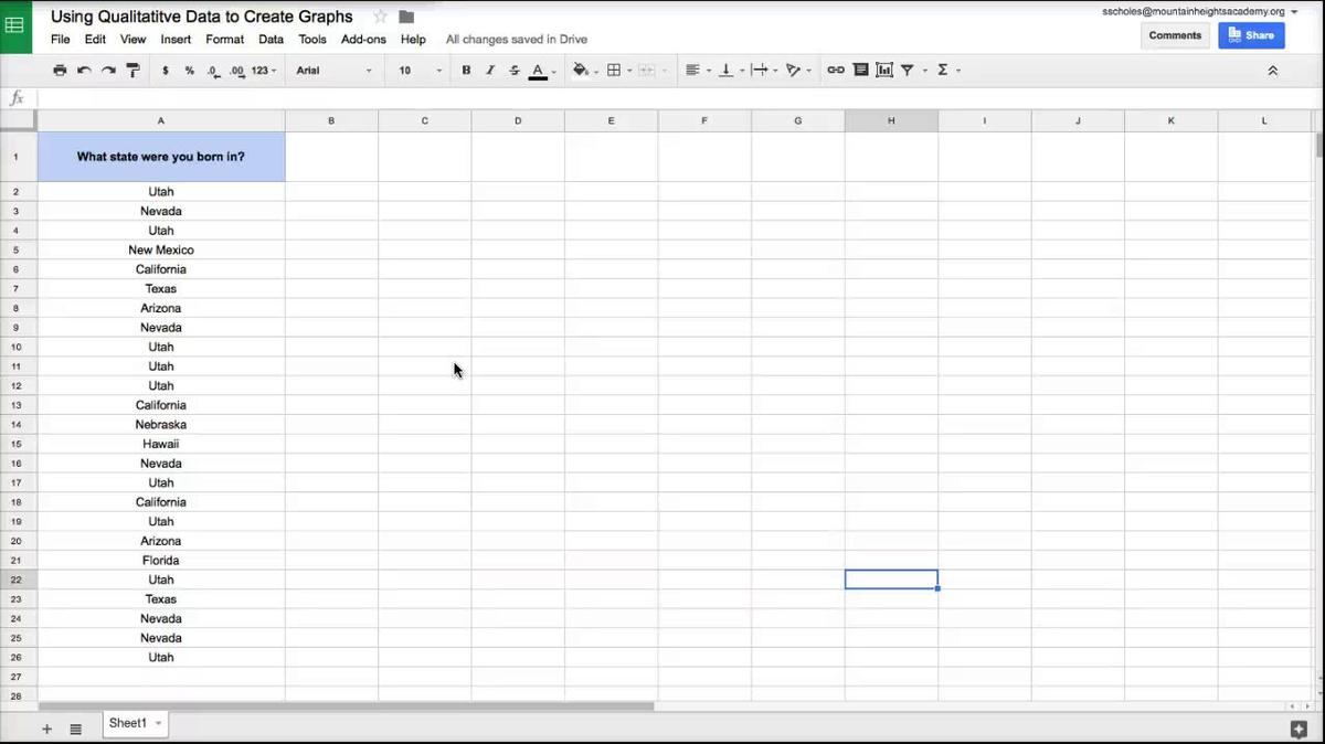 Intro Stats - Graphing Qualitative Data in Google Sheets.mp4
