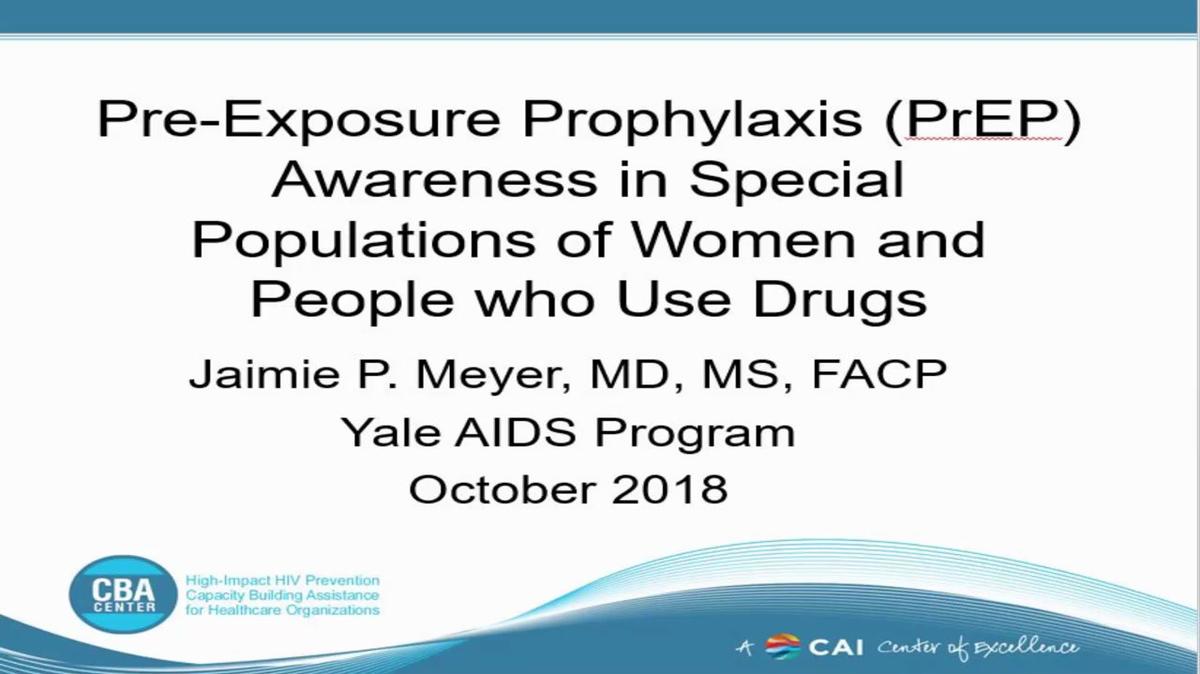 PrEP Awareness in Special Populations of Women and People who Use Drugs