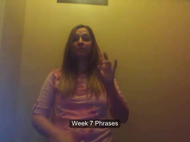 ASL 2 Q1 W7 Vocabulary Phrases (Sign With Me)