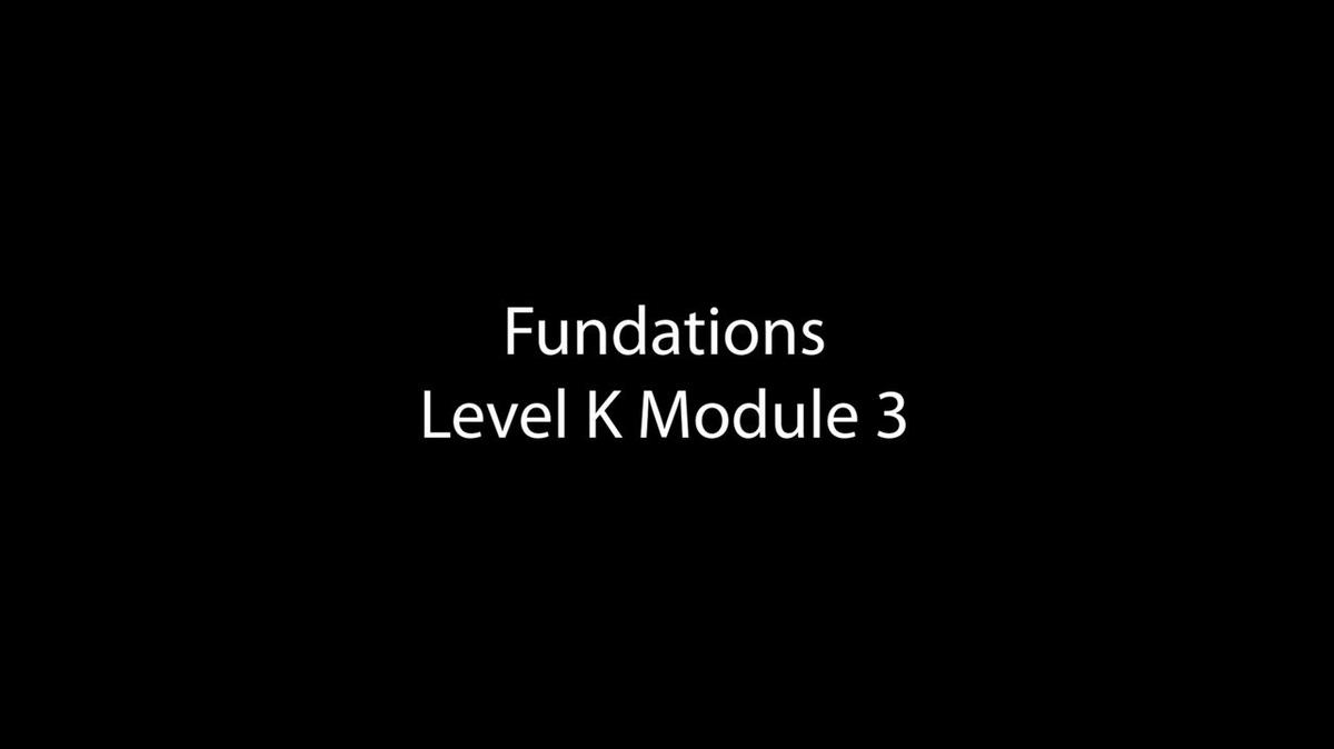 Fundations Level K Unit 2