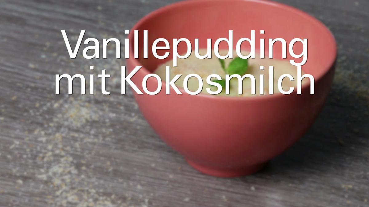 Vanillepudding mit Kokosmilch